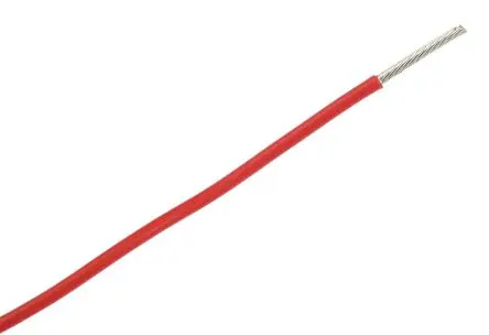 Produktfoto 1 von Alpha Wire Hookup Wire TEFLON Schaltdraht, 18 AWG 30 m Rot Ø 1.75 mm 19 Litzen Polytetrafluorethylen