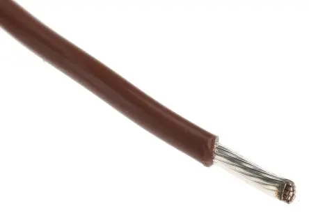 Produktfoto 1 von Alpha Wire Hookup Wire TEFLON Schaltdraht, 16 AWG 30 m Braun Ø 0.08 Zoll 19 Litzen Polytetrafluorethylen