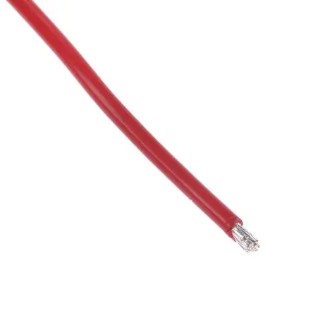 Produktfoto 1 von Alpha Wire Hookup Wire TEFLON Schaltdraht, 16 AWG 30 m Rot Ø 2.03 mm 19 Litzen Polytetrafluorethylen