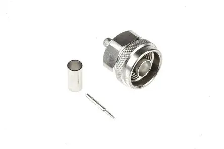 Produktfoto 1 von Telegärtner N Stecker Koaxialsteckverbinder N-Steckverbinder, Kabel, für RG58C/U-Kabel, 50 Ω Crimpbefestigung, Standard,