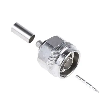 Produktfoto 1 von Telegärtner N Stecker Koaxialsteckverbinder N-Steckverbinder, Kabel, für RG400/U, RG223/U-Kabel, 50 Ω Crimpbefestigung,