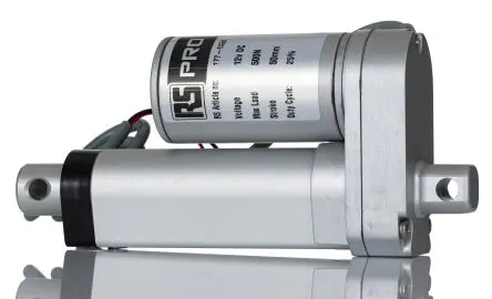 Produktfoto 1 von RS PRO 50 mm 12V dc Elektrischer Linearantrieb, 500N Last 14.6mm/s, IP54