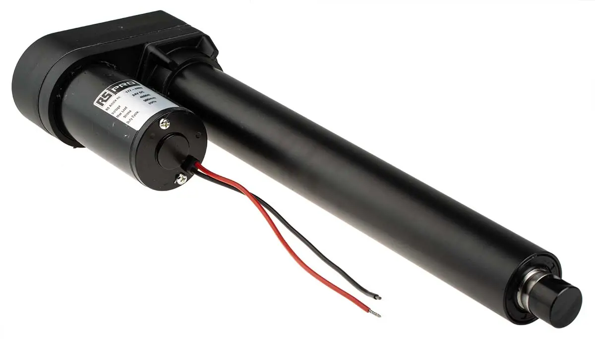 Produktfoto 1 von RS PRO Elektrischer Linearantrieb 24V dc 305mm Hub, 16.8mm/s, 4500N Last, IP54