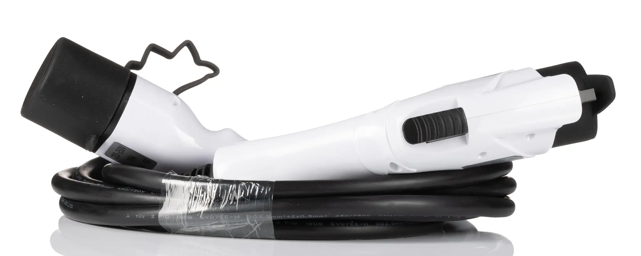 Produktfoto 1 von RS PRO EV-Ladekabel, 1, 16 A Nennstrom, 5 m, Abgeschlossen, 250 V ac, IP55, 5-adrig