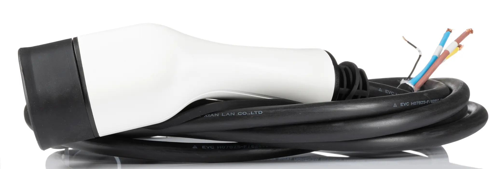 Produktfoto 1 von RS PRO EV-Ladekabel, 1, 16 A Nennstrom, 5 m, Nicht abgeschlossen, 250 V ac, IP54, 5-adrig