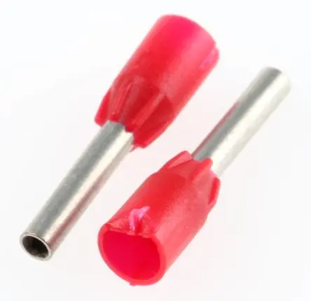 Produktfoto 1 von Legrand Starfix Aderendhülsen-Crimp, Stift ø 1.7 mm, Rot, Polyamid, 8 mm, 14.5mm, Isoliert, 6 AWG max.