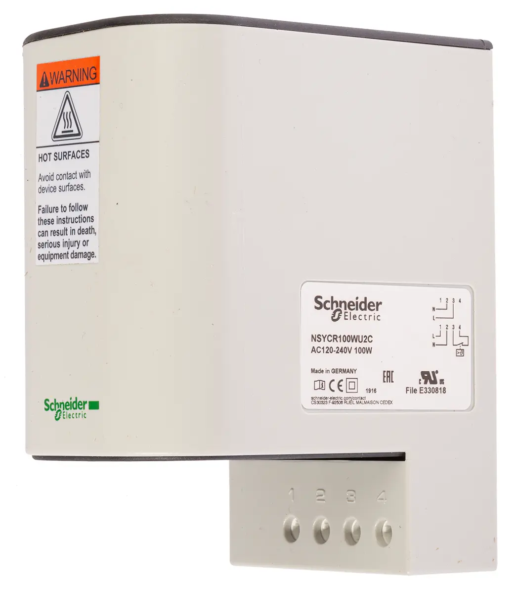 Produktfoto 1 von Schneider Electric ClimaSys Schaltschrank-Heizung, 110 → 250V ac, H.  x 150mm, B , 60mm, T.  x 90mm 50/60Hz