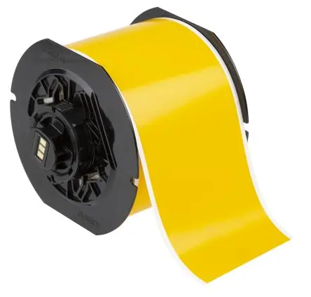 Produktfoto 1 von Brady Etikette auf Rolle B. 75 mm für BBP30, BBP31, BBP33, BBP35, BBP37, i3300, i5300, S3000, S3100, S3700 1 Roll auf