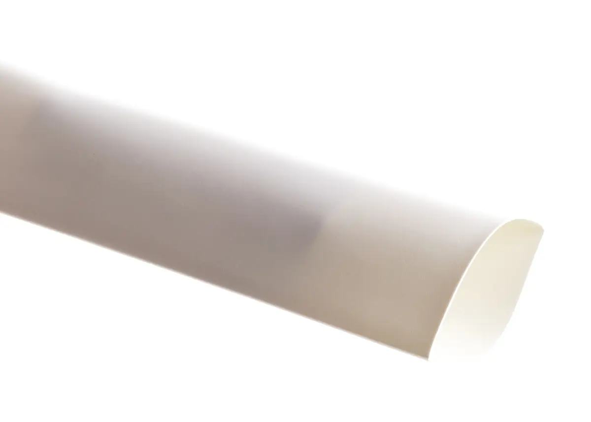 Produktfoto 1 von TE Connectivity RNF-3000 Wärmeschrumpfschlauch, Polyolefin Weiß, Ø 18 mm Schrumpfrate 3:1, Länge 1.2m