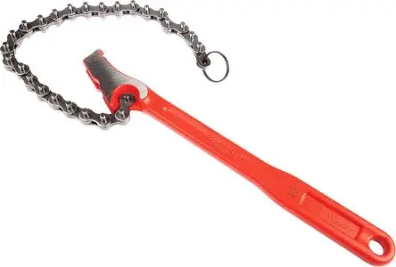 Produktfoto 1 von Ega-Master VDE 1000V zugelassen Schraubenschlüssel Bandschlüssel Nicht parkend, Metall Griff, Backenweite 101 mm, /