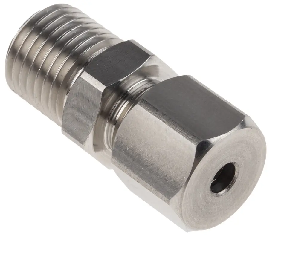 Produktfoto 1 von RS PRO 1/4 BSP Quetschverschraubung Stecker für Thermoelement oder PRT-Sonde