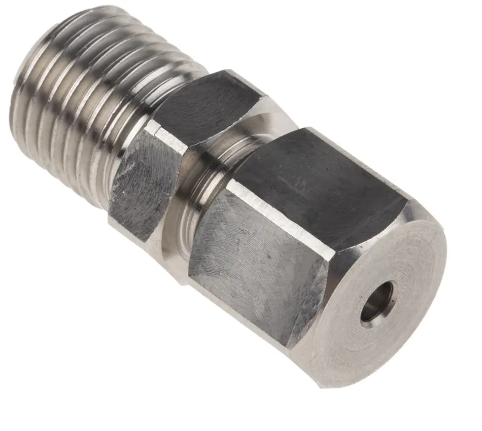 Produktfoto 1 von RS PRO 1/4 BSP Quetschverschraubung Stecker für Thermoelement oder PRT-Sonde