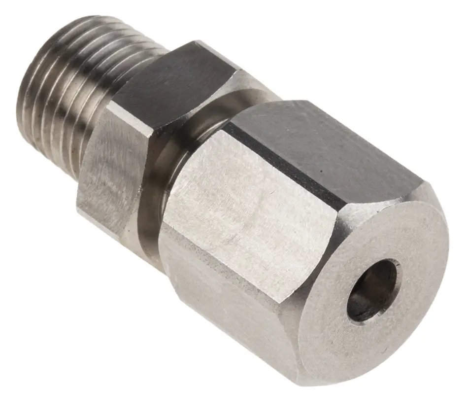 Produktfoto 1 von RS PRO 1/8 BSPT Quetschverschraubung Stecker für Thermoelement oder PRT-Sonde
