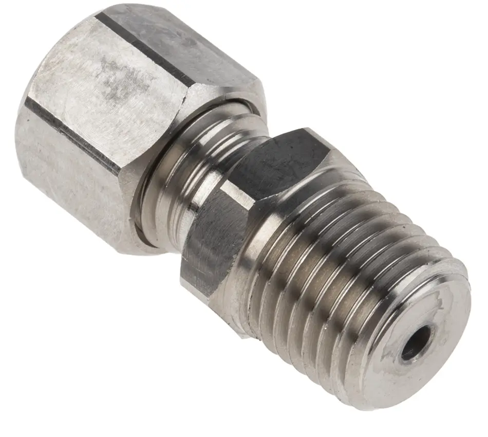 Produktfoto 1 von RS PRO 1/4 BSPT Quetschverschraubung Stecker für Thermoelement oder PRT-Sonde