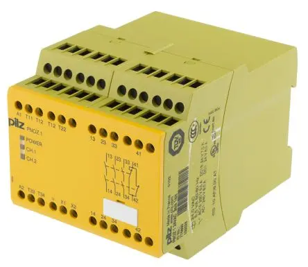 Produktfoto 1 von Pilz PNOZ 1 Sicherheitsrelais 24V ac, 3 Sicherheitskontakte, 1 Hilfsschalter, Automatisch und manuell IEC 61511, DIN ISO