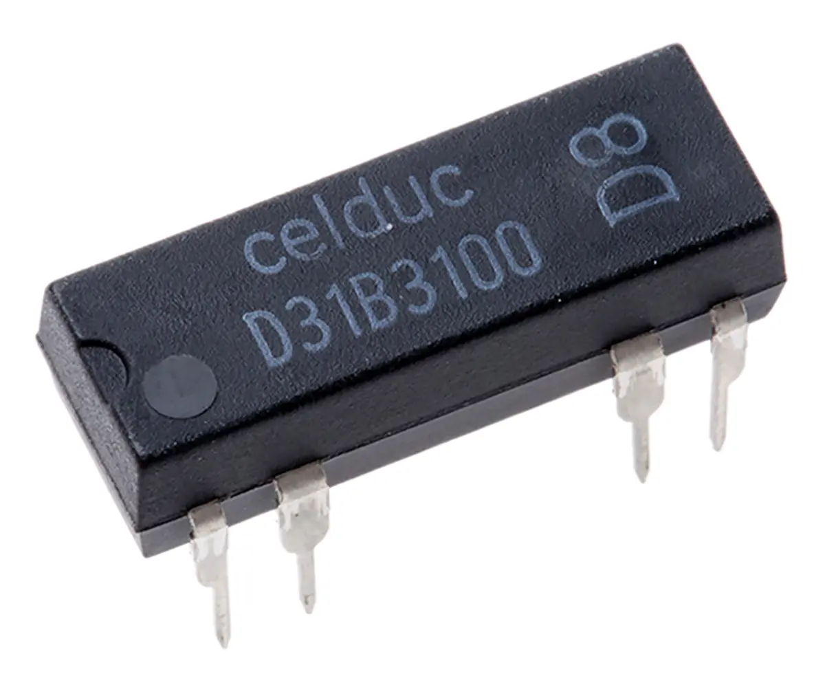Produktfoto 1 von Celduc Reedrelais, 5 V dc, SPNC, 0.5 A 500 Ω, 100 V ac / 100 V dc 10 W