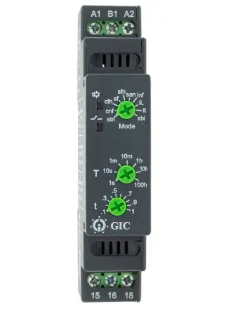 Produktfoto 1 von RS PRO Zeitrelais, DIN-Hutschiene 12 to 230 V dc 12V ac, 240 V ac, 0.1 s to 100 h, 1 Kont. Multifunktion, 1-poliger