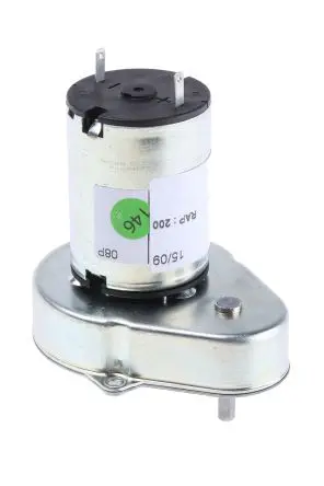 Produktfoto 1 von Crouzet Bürsten-Getriebemotor bis 50 Ncm, 24 V dc / 3 W, , Wellen-Ø 4mm, 54.2mm x 61.3mm