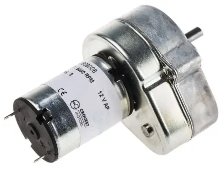 Produktfoto 1 von Crouzet 82 869 Bürsten-Getriebemotor DC-Getriebemotor bis 2 Nm, 12V / 3 W, 13U/min, Wellen-Ø 6 mm, 54.2mm x 79.6 mm x 10