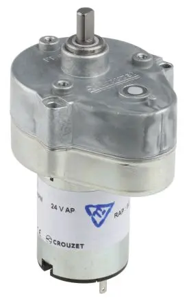 Produktfoto 1 von Crouzet 82869012 Bürsten-Getriebemotor DC-Getriebemotor bis 2 Nm 80I, 24V dc / 3 W, 54U/min, Wellen-Ø 6 mm, 54.2mm x