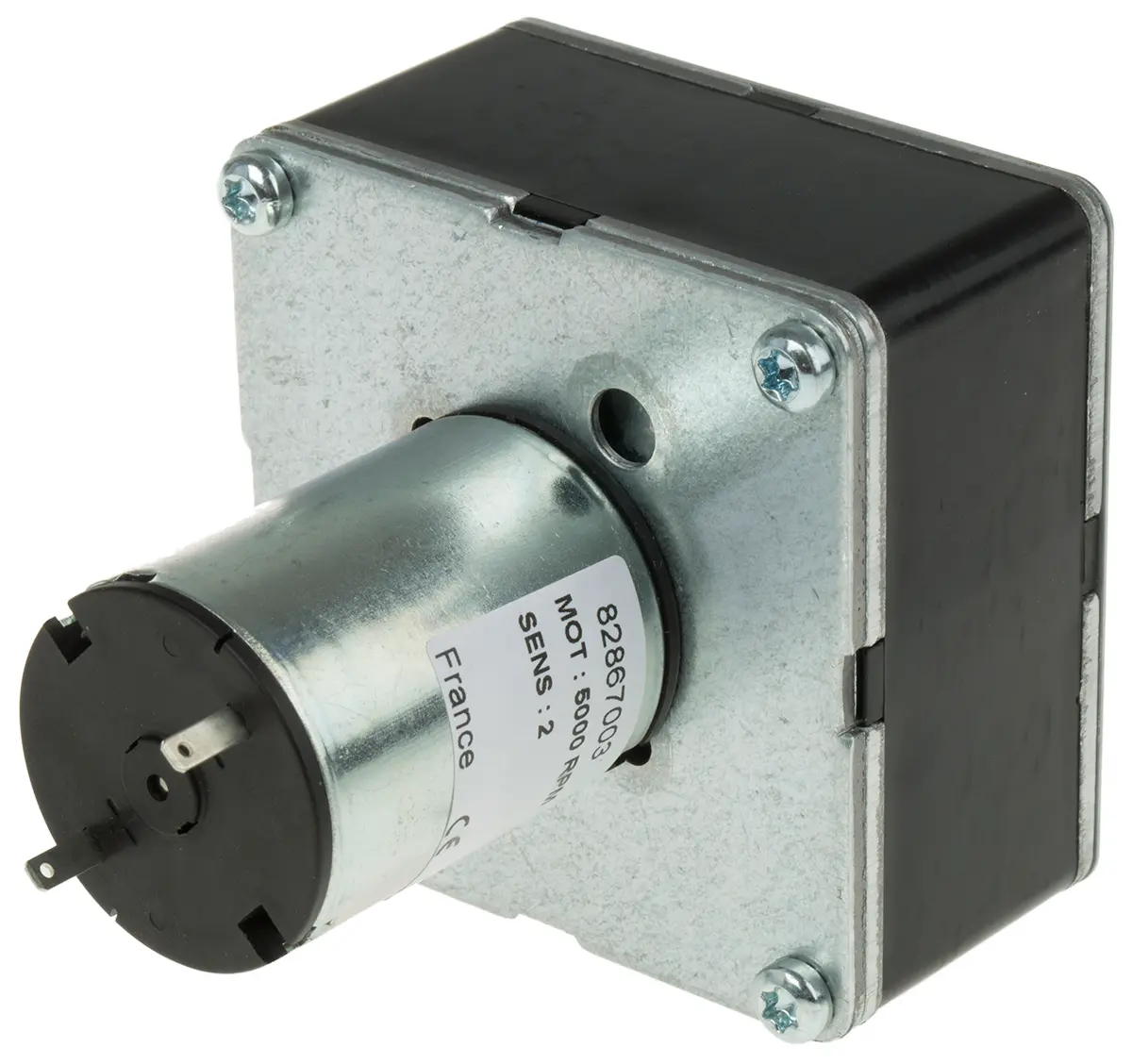 Produktfoto 1 von Crouzet 2.8 x 0.5 mm Bürsten-Getriebemotor DC-Getriebemotor bis 5 Nm, 12 V / 3.9 W, 103 rpm, Wellen-Ø 7 mm, 65 mm x 65