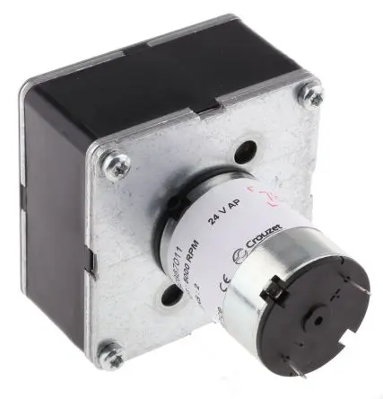 Produktfoto 1 von Crouzet Bürsten-Getriebemotor bis 5 Nm, 24 V dc / 3 W, , Wellen-Ø 8mm, 65mm x 65mm