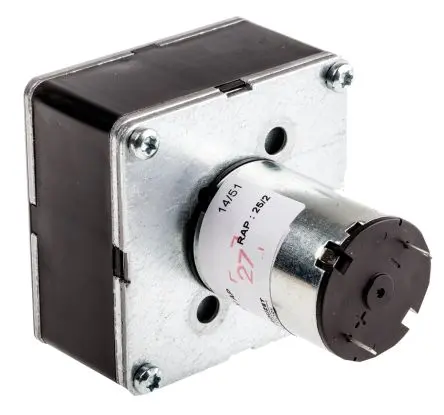 Produktfoto 1 von Crouzet Bürsten-Getriebemotor bis 5 Nm, 24 V dc / 3 W, , Wellen-Ø 8mm, 65mm x 65mm
