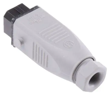 Produktfoto 1 von Hirschmann ST Leistungssteckverbinder Grau, 250V 2P+PE / 16A, Kabel IP54