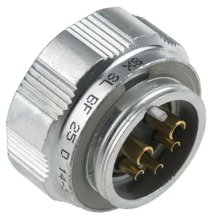 Amphenol Socapex SL61 27.5 mm Standard Rundsteckverbinder Buchse 5-polig Buchse 10A Kabel IP67