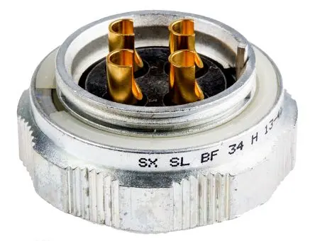 Produktfoto 1 von Amphenol Socapex SL61 51.5 mm Standard Rundsteckverbinder Buchse 4-polig Buchse 50A Kabel IP67