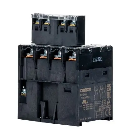 Produktfoto 1 von Omron G7Z Leistungsrelais 24V dc Spule 4-poliger Wechsler Fahrgestell 40A 156 Ω 3.7 W