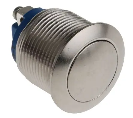 Produktfoto 1 von APEM AV Druckschalter Tastend Schraubanschlussklemme Ø 19.2 mm, SPST / 2A