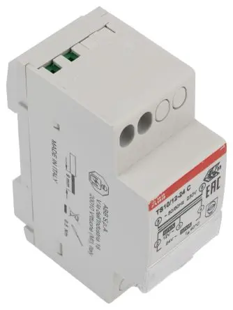 Produktfoto 1 von ABB 19 VA Klingeltrafo / Sekundär 12 to 24 V ac DIN-Hutschiene, 0.065 m x 0.045m x 0.065 m