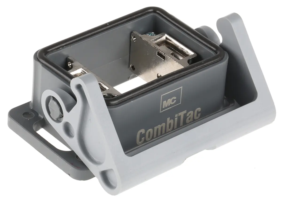 Staubli CT-AG1-PS/B Gehäuse für robusten Stromversorgungsstecker 2 Hebel 2 Haubenbuchse