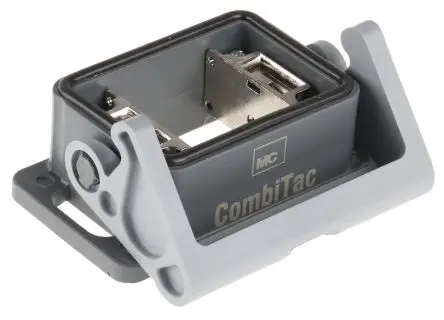 Produktfoto 1 von Staubli CT-AG1-PS/B Gehäuse für robusten Stromversorgungsstecker 2 Hebel 2 Haubenbuchse