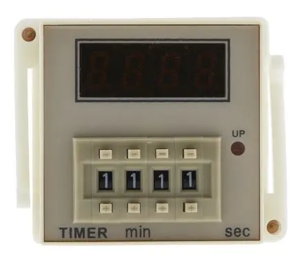 Produktfoto 1 von RS PRO TCN Zeitrelais 100V ac, 240 V ac, 99 min 59 s, 1 Kont. 1, 1-poliger Umschalter