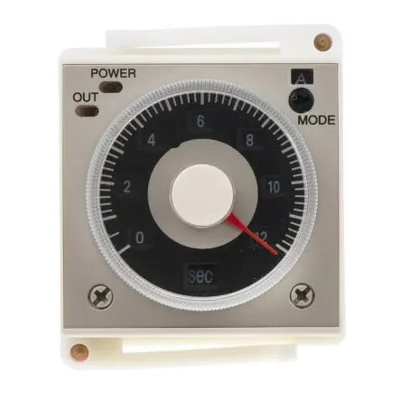 Produktfoto 1 von RS PRO TCR Zeitrelais, Panel 24 V dc 220V ac, 0.1 s to 300 h, 2 Kont. 1, 2x 1-poliger Umschalter