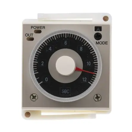 Produktfoto 1 von RS PRO TCR Zeitrelais, Panel 24 V dc 110V ac, 0.1 s to 300 h, 2 Kont. 1, 2x 1-poliger Umschalter