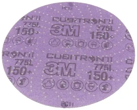 Produktfoto 1 von 3M Cubitron II Keramik Schleifscheibe Schleifscheibe Ø 150 mm, Korngröße 50 Fein 50 pro Paket