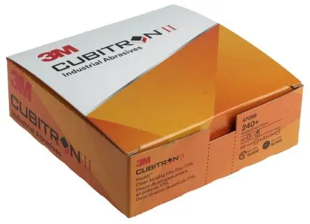 Produktfoto 1 von 3M Cubitron II Keramik Schleifscheibe Schleifscheibe Ø 150 mm, Korngröße 50 Sehr Fein 50 pro Paket