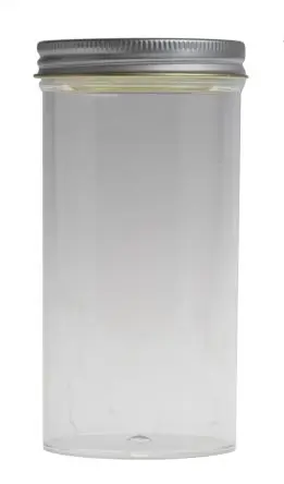 Produktfoto 1 von RS PRO Polystyrol Laborflasche 250ml, Ø 63 mm Vorratsflasche Weithalsig