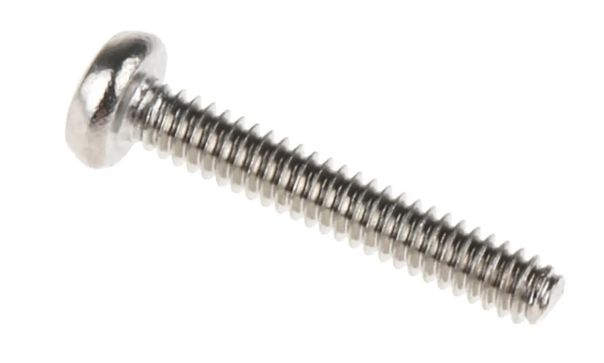 Produktfoto 1 von RS PRO Linsenkopf Pozi Schrauben A2, M1.6 x 10.0mm Edelstahl