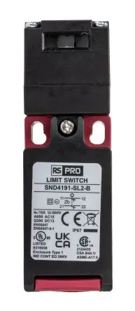 Produktfoto 1 von RS PRO Sicherheits-Verriegelungsschalter Kunststoff
