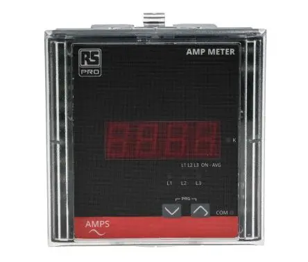 Produktfoto 1 von RS PRO Digitales Einbaumessgerät 50 A, 90 mm x 90 mm T. 55 mm / Class 1.0