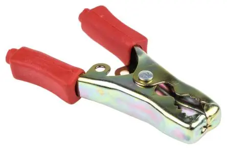 Produktfoto 1 von Mueller Electric Edelstahl 13 mm Krokodilklemme, Rot, 40A Polyvinylchlorid Isoliert