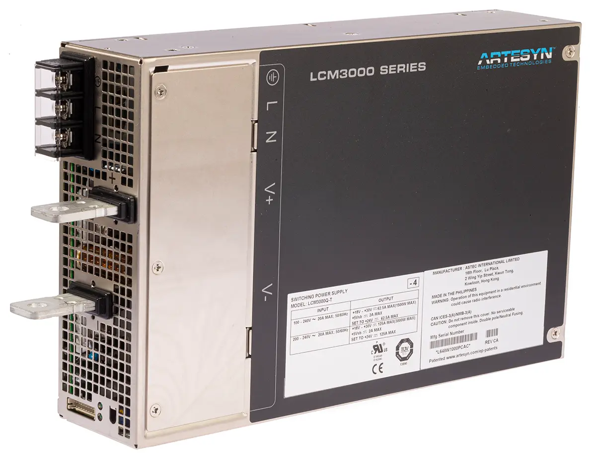 Artesyn / Advanced Energy Schaltnetzteil, 24V dc / 125A 3kW 90 → 264V ac, Medizin-Zulassung, Gehäusemontage