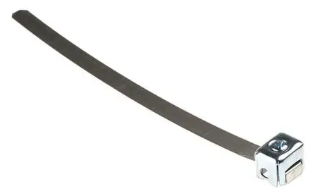 Produktfoto 1 von SES Sterling Erdungsstreifen Bronze, verzinnt, Ø-Bereich 16 → 48mm, Draht-Ø 2.5 → 10mm²