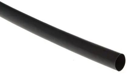 Produktfoto 1 von TE Connectivity CGPT Wärmeschrumpfschlauch, Polyolefin Schwarz, Ø 12.7 mm Schrumpfrate 2:1, Länge 1.2m