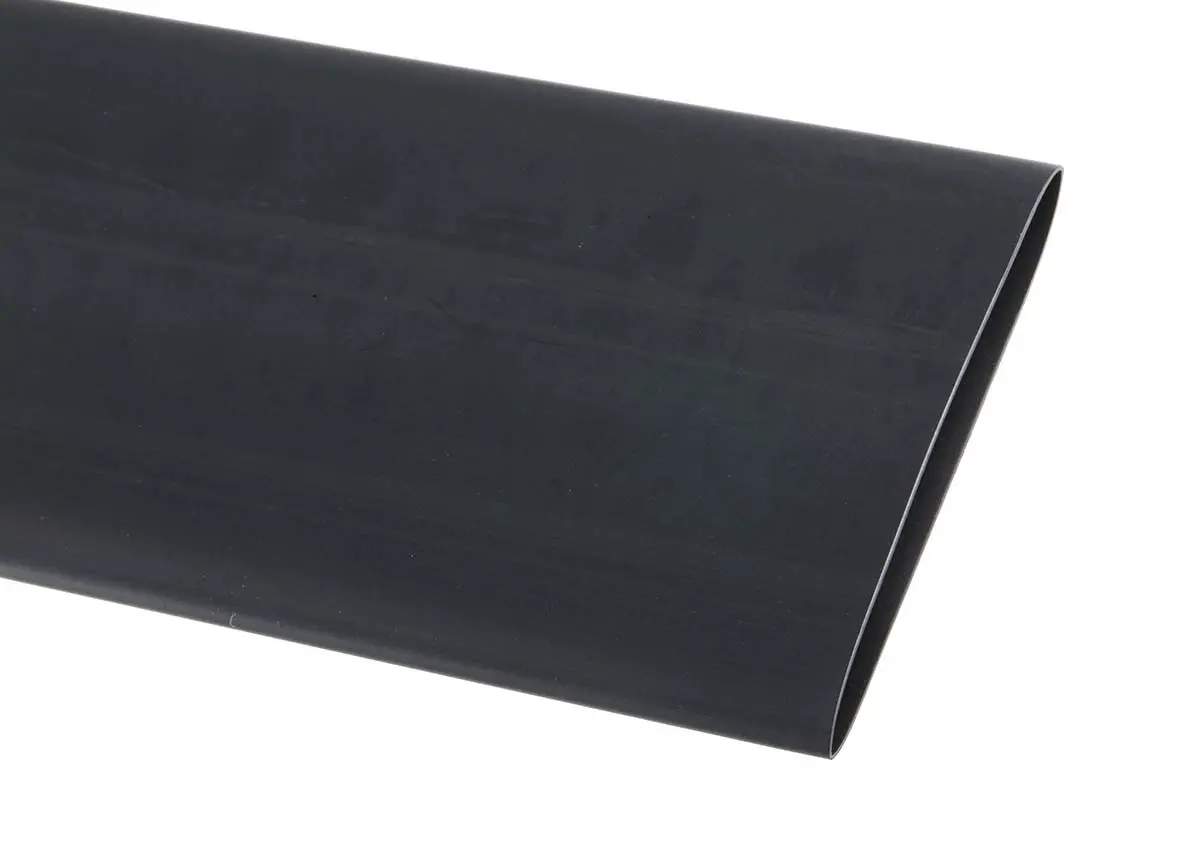 Produktfoto 1 von TE Connectivity CGPT Wärmeschrumpfschlauch, Polyolefin Schwarz, Ø 38 mm Schrumpfrate 2:1, Länge 1.2m
