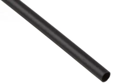 Produktfoto 1 von TE Connectivity CGPT Wärmeschrumpfschlauch, Polyolefin Schwarz, Ø 2.4 mm Schrumpfrate 2:1, Länge 1.2m